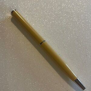 Coach Yellow Ballpoint Pen with Silver Accents